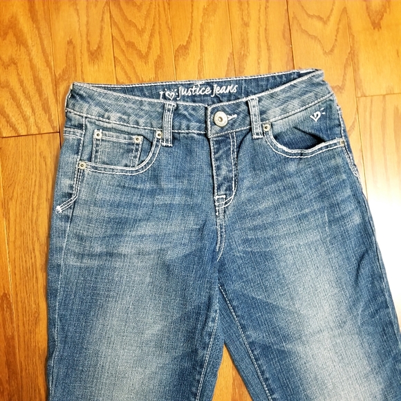 Justice brand denim capri pants. - Picture 2 of 5